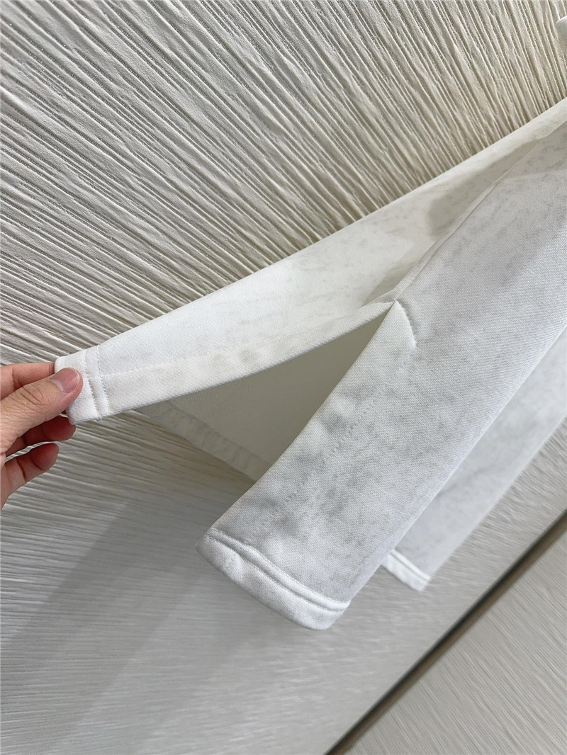 Louis Vuitton White Letter Print T-Shirt Sets