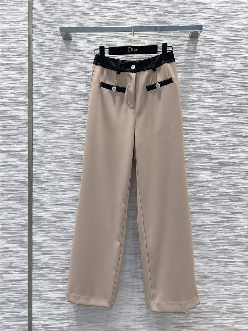 dior trousers wide leg trousers cheap replica designer clothes