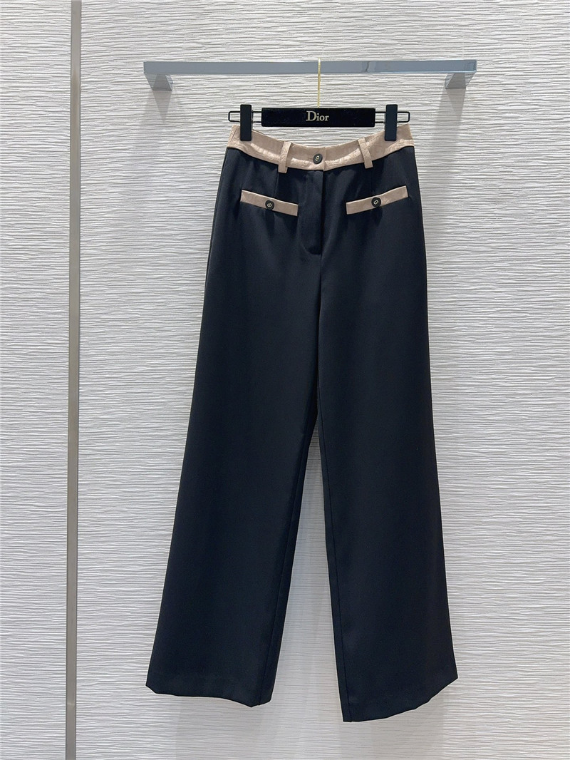 dior trousers wide leg trousers cheap replica designer clothes