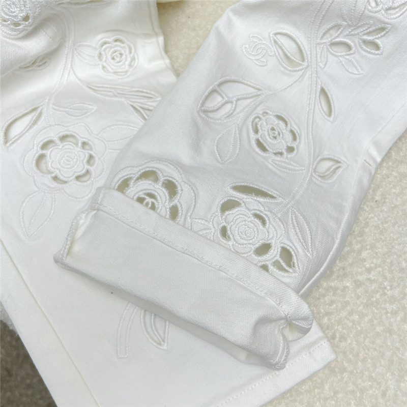 Ch**el handmade high-end jeans replica clothing