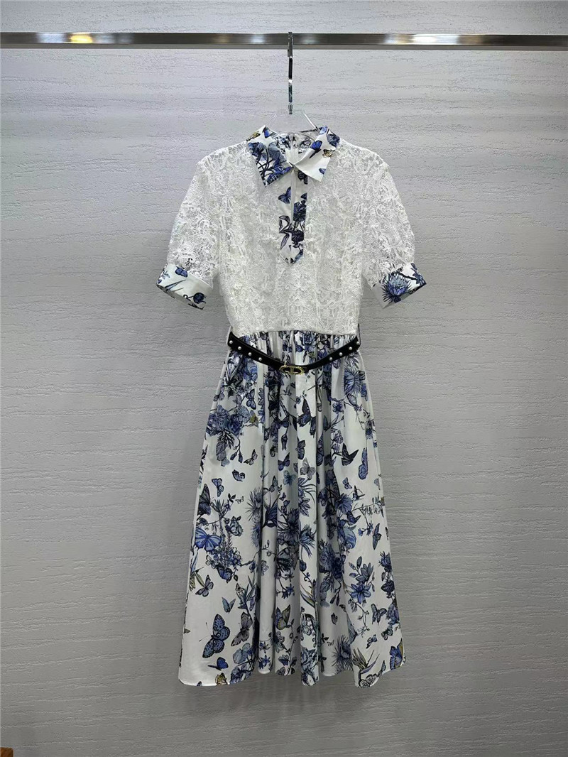 dior water soluble lace heavy dress replica clothing