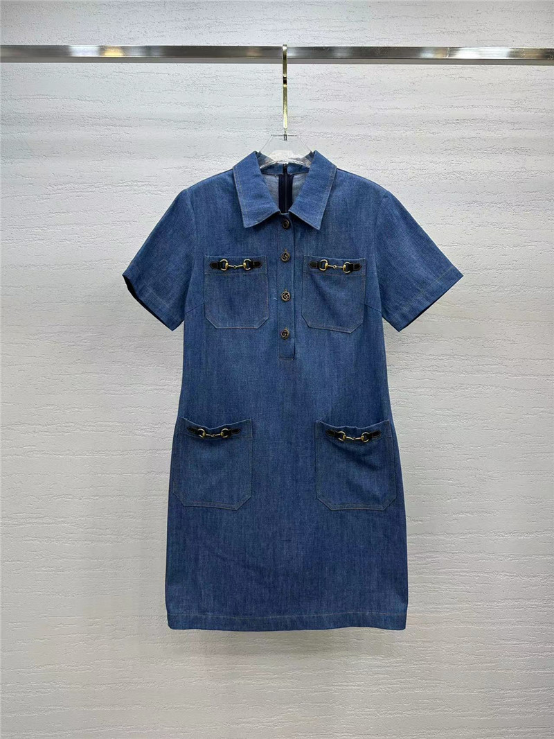 Gucci denim special wash craft dress replica clothing sites