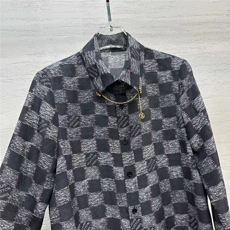 l0vis Vvtt0n lv digital printed silk shirt replica clothes