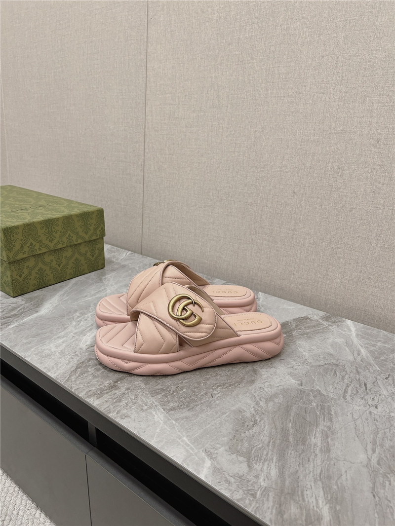 Gvc*1 marmont pink slide sandals