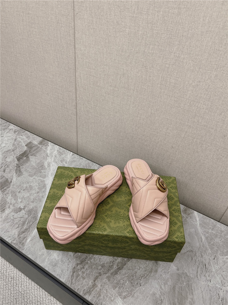 Gvc*1 marmont pink slide sandals