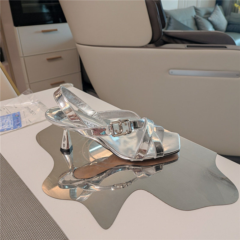 Jimmy Choo Jess 65mm Sandals Silver