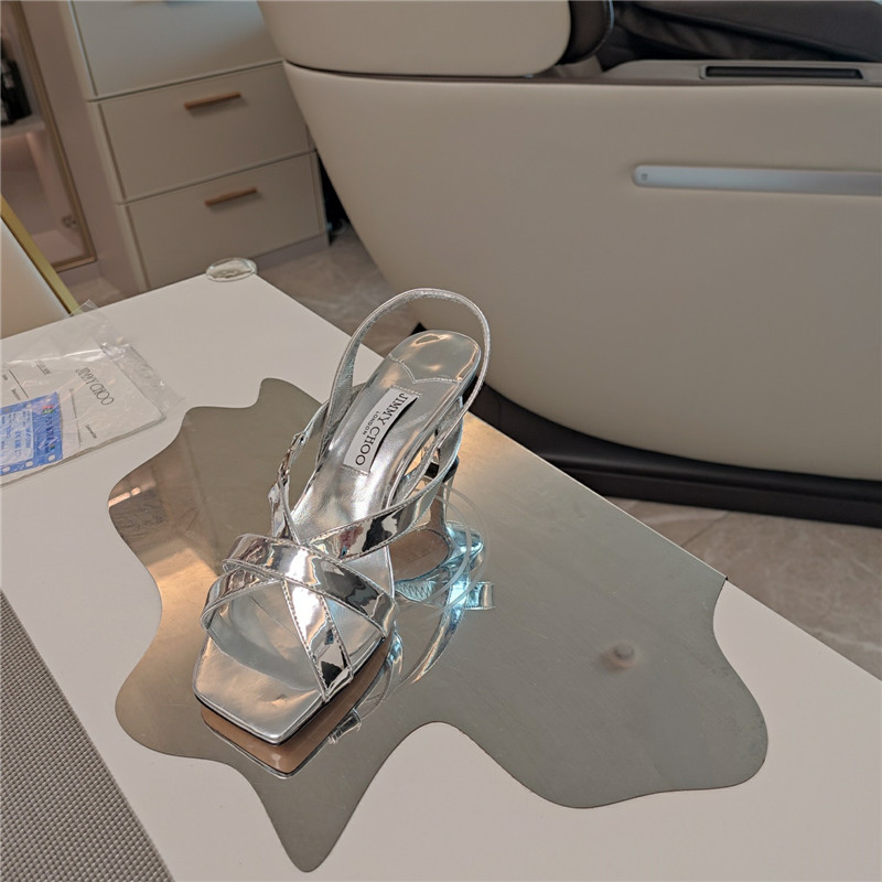 Jimmy Choo Jess 65mm Sandals Silver