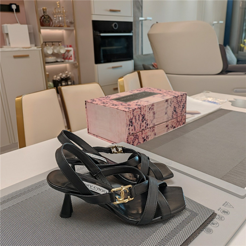 Jimmy Choo Jess 95 Leather Sandals