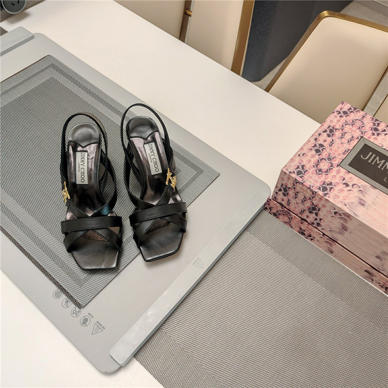 Jimmy Choo Jess 95 Leather Sandals