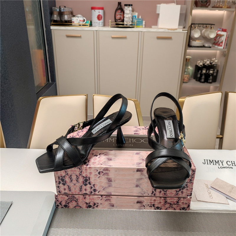 Jimmy Choo Jess 95 Leather Sandals