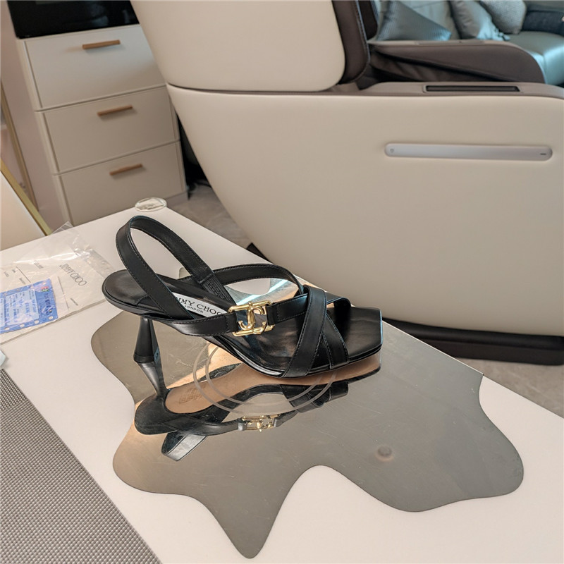 Jimmy Choo Jess 95 Leather Sandals