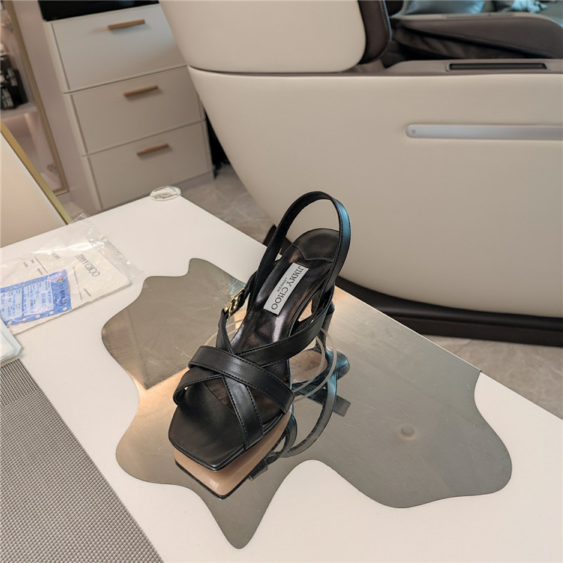 Jimmy Choo Jess 95 Leather Sandals