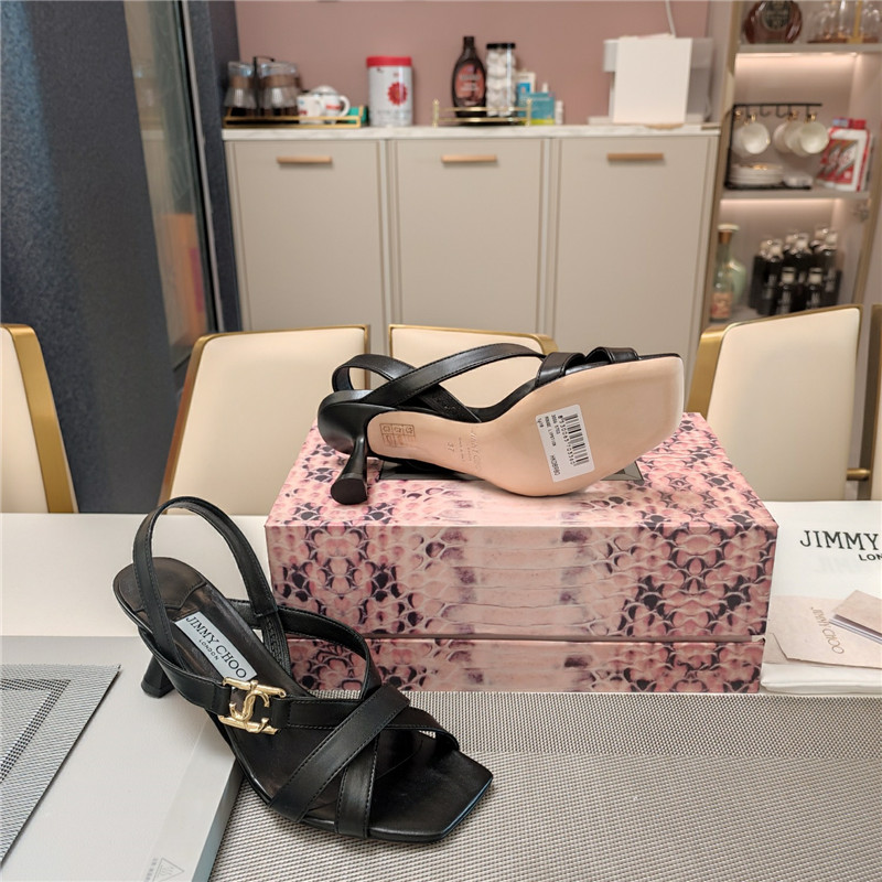 Jimmy Choo Jess 95 Leather Sandals