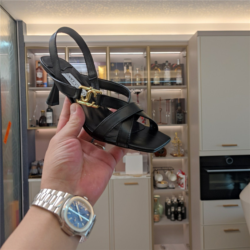 Jimmy Choo Jess 95 Leather Sandals