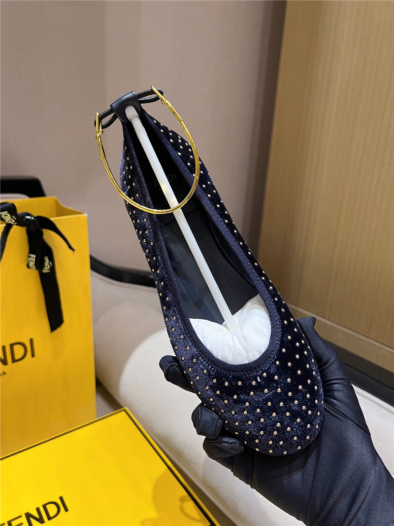 Fendi Polka Dot Ballet Flats