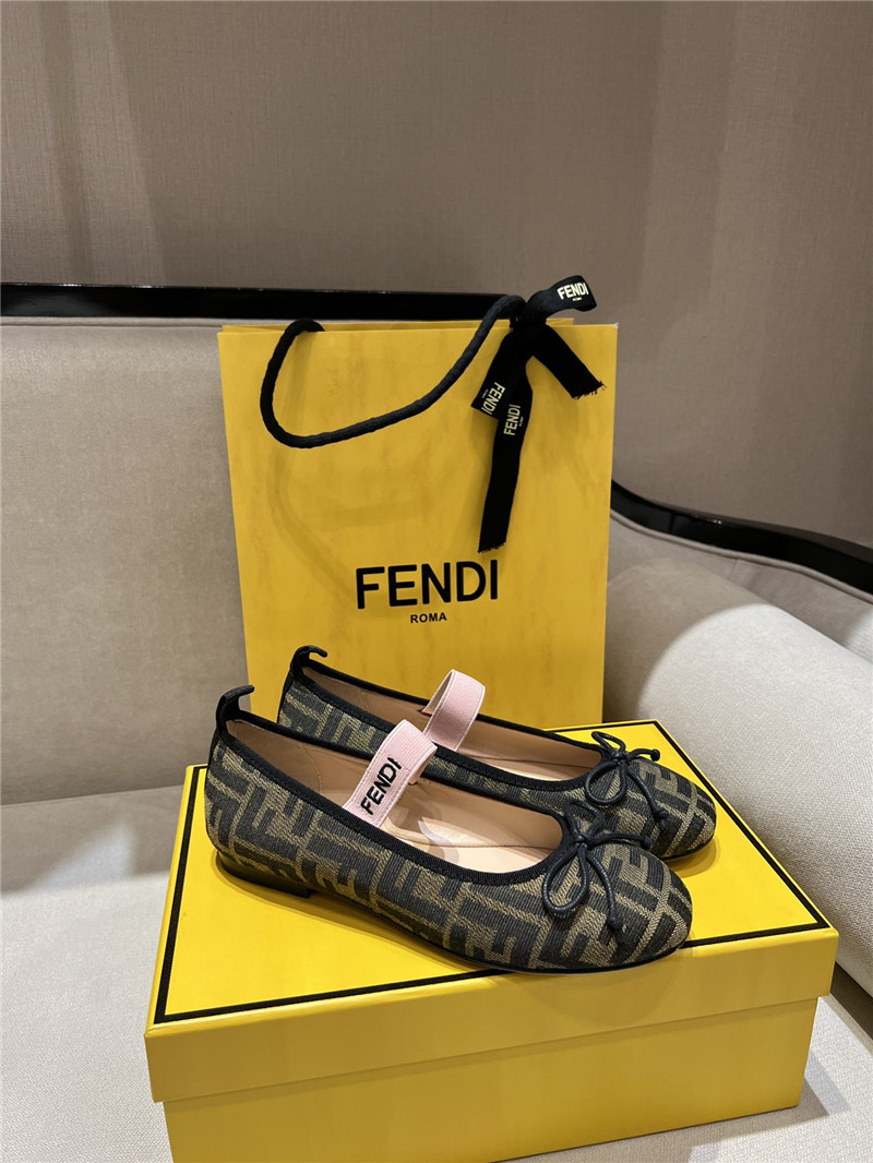 Fendi Junior Ballet Flats