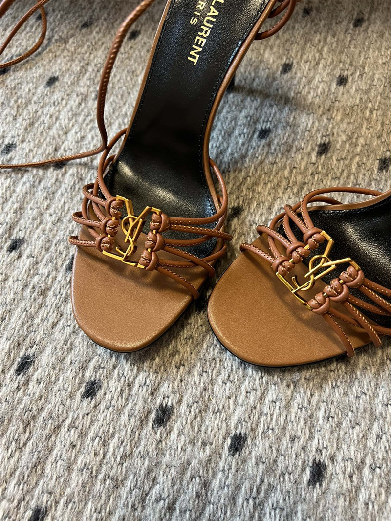 Saint Laurent Babylone 90mm Leather Sandals