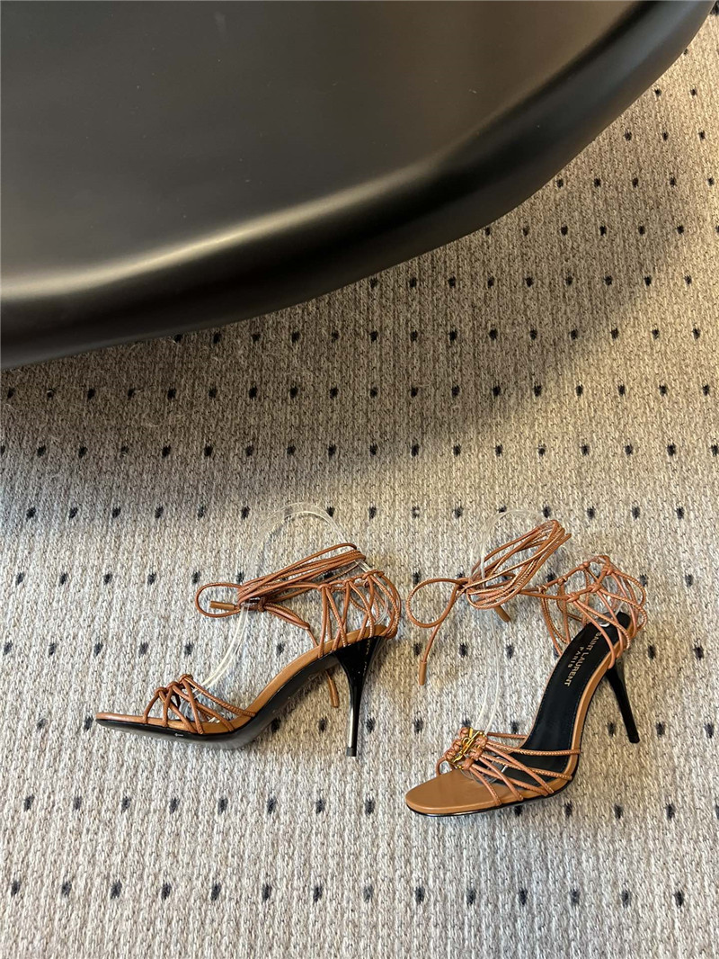 Saint Laurent Babylone 90mm Leather Sandals