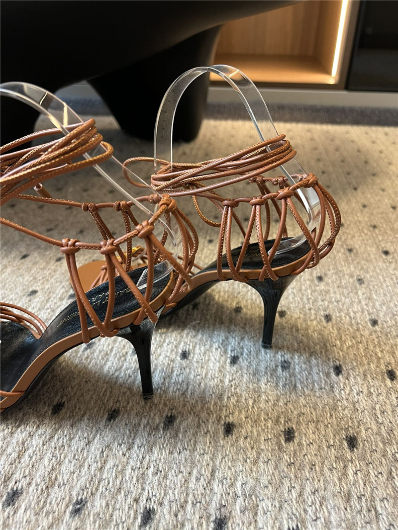 Saint Laurent Babylone 90mm Leather Sandals