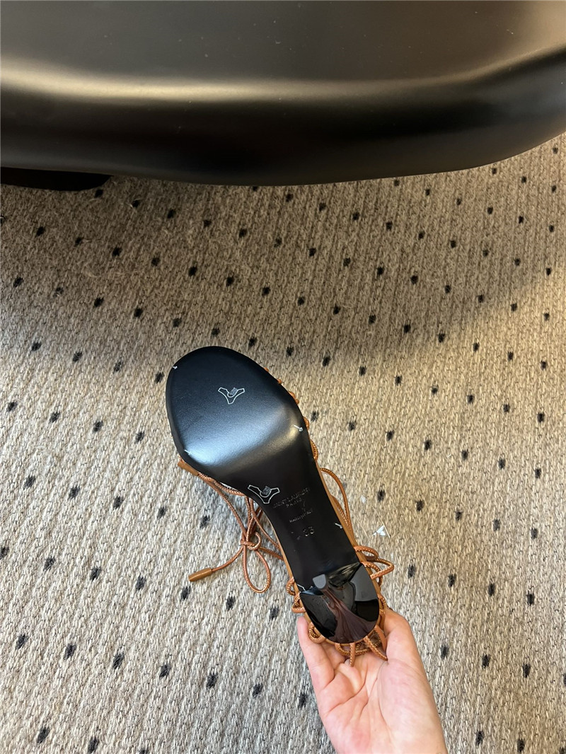 Saint Laurent Babylone 90mm Leather Sandals