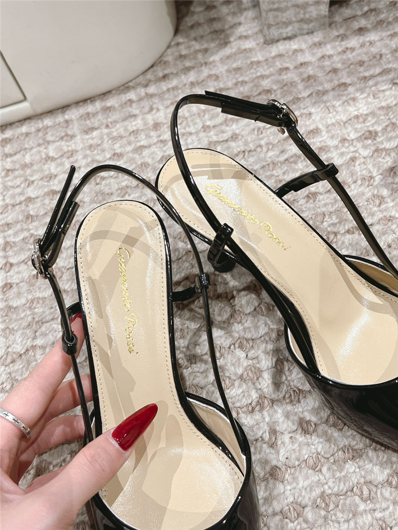 Gianvito Rossi Ribbon 85mm Slingback Pumps Black