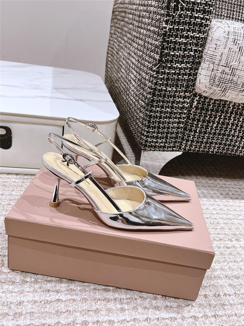 Gianvito Rossi Ribbon 85mm Slingback Pumps