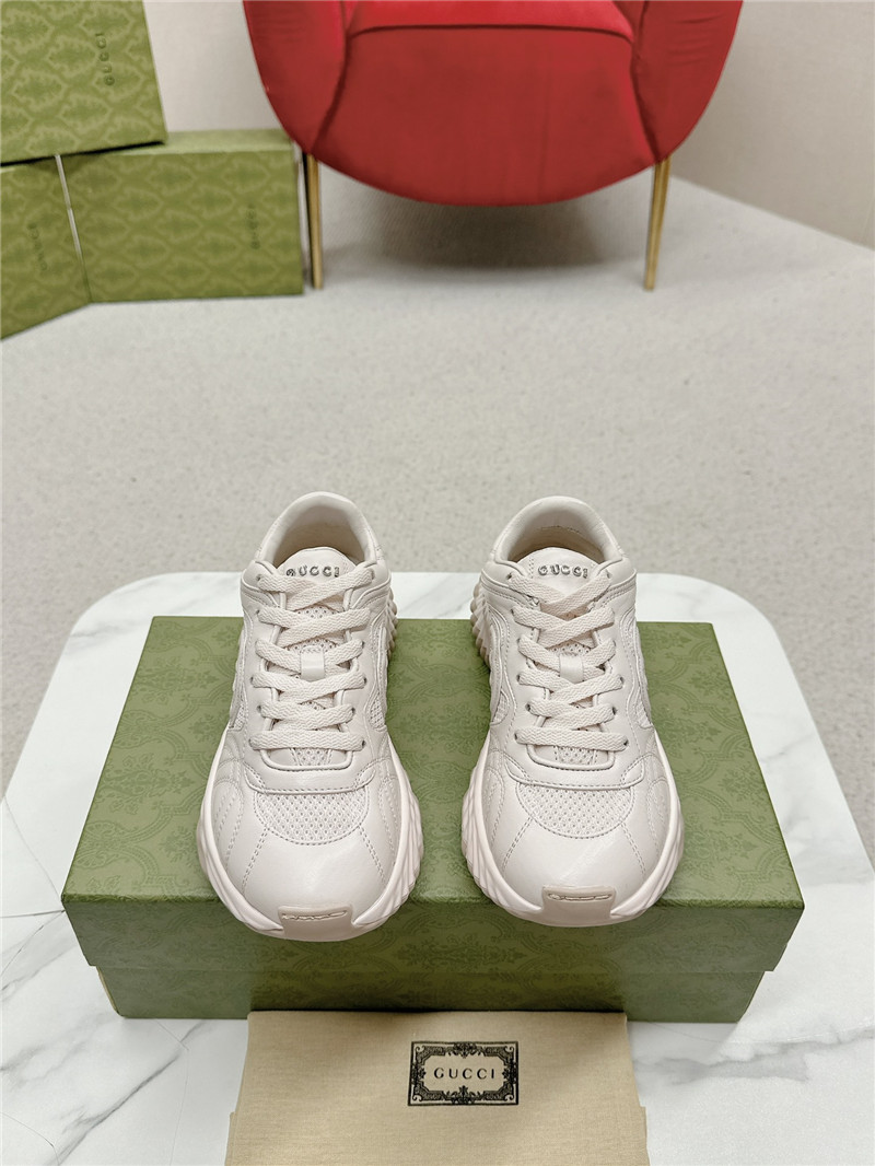 Gucci Platform Sneakers Women Beige