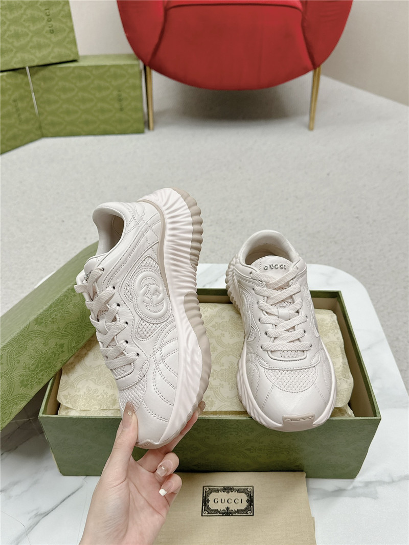 Gucci Platform Sneakers Women Beige