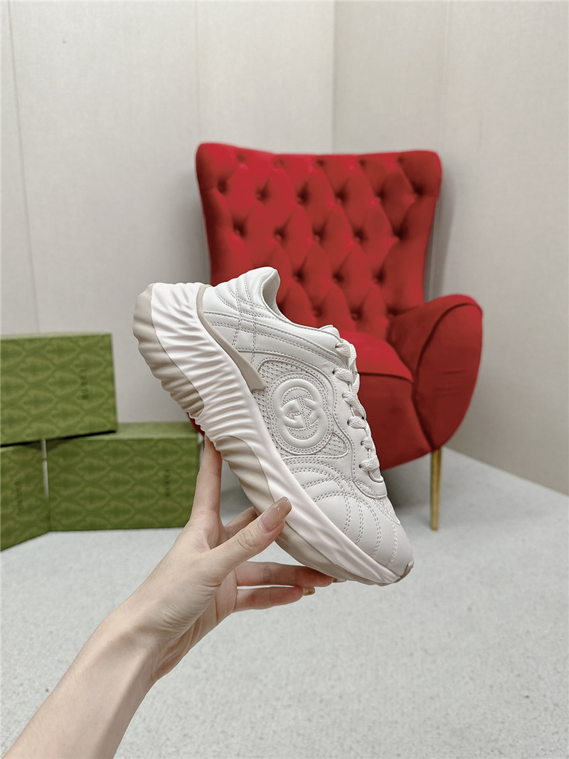 Gucci Platform Sneakers Women Beige