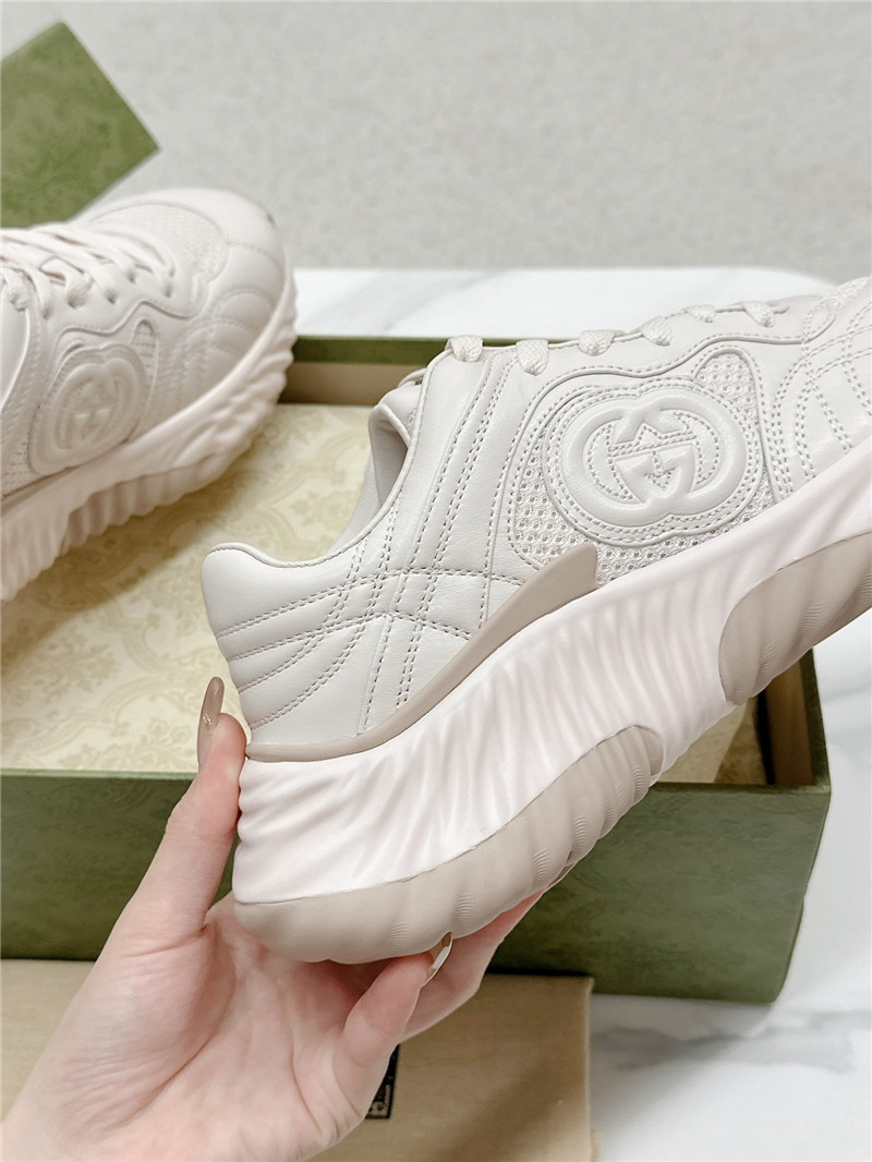 Gucci Platform Sneakers Women Beige