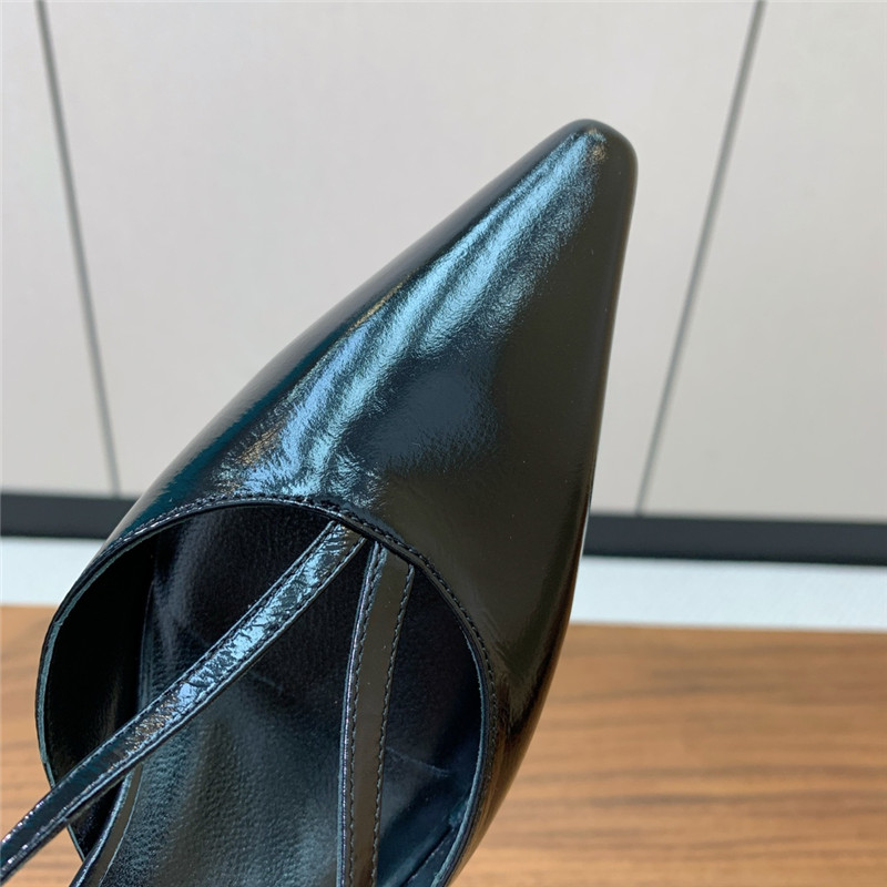 The Row Black Pointed Toe Slingback Pumps