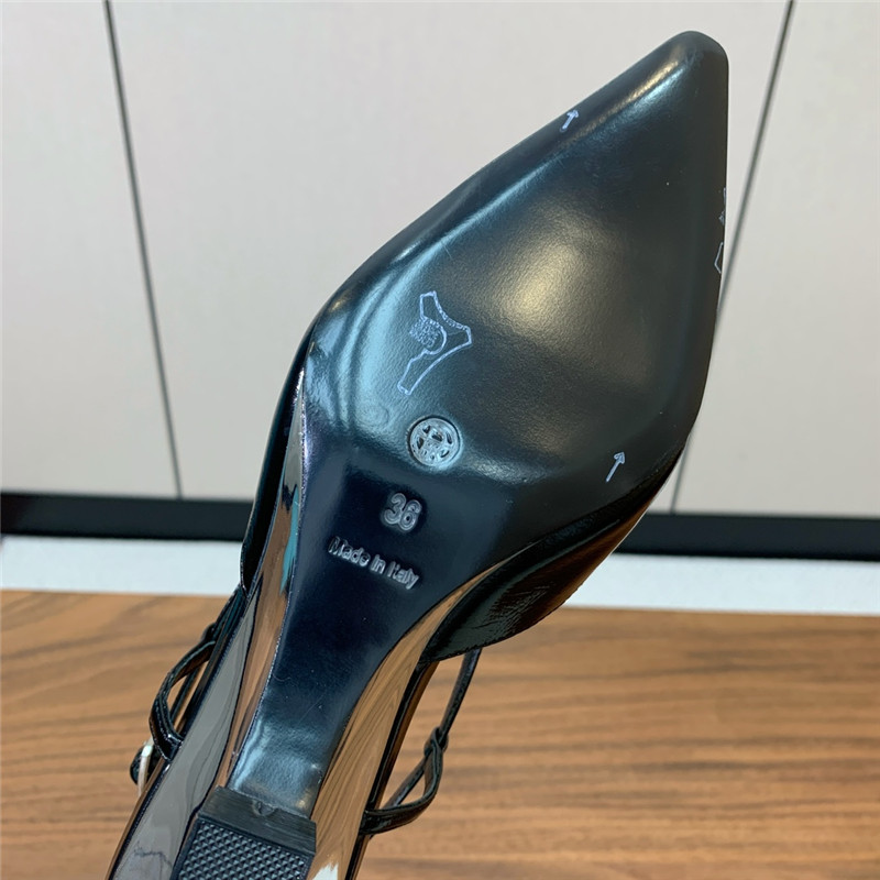 The Row Black Pointed Toe Slingback Pumps