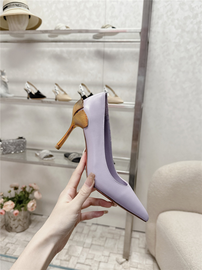 Chr1st1an louboutin ginko 85 leather pump in purple