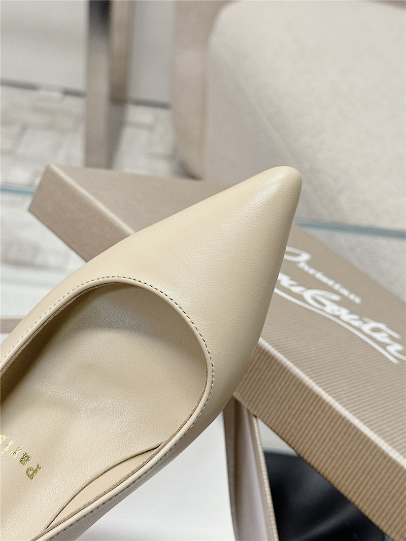 Chr1st1an louboutin ginko 85 leather pump in beige