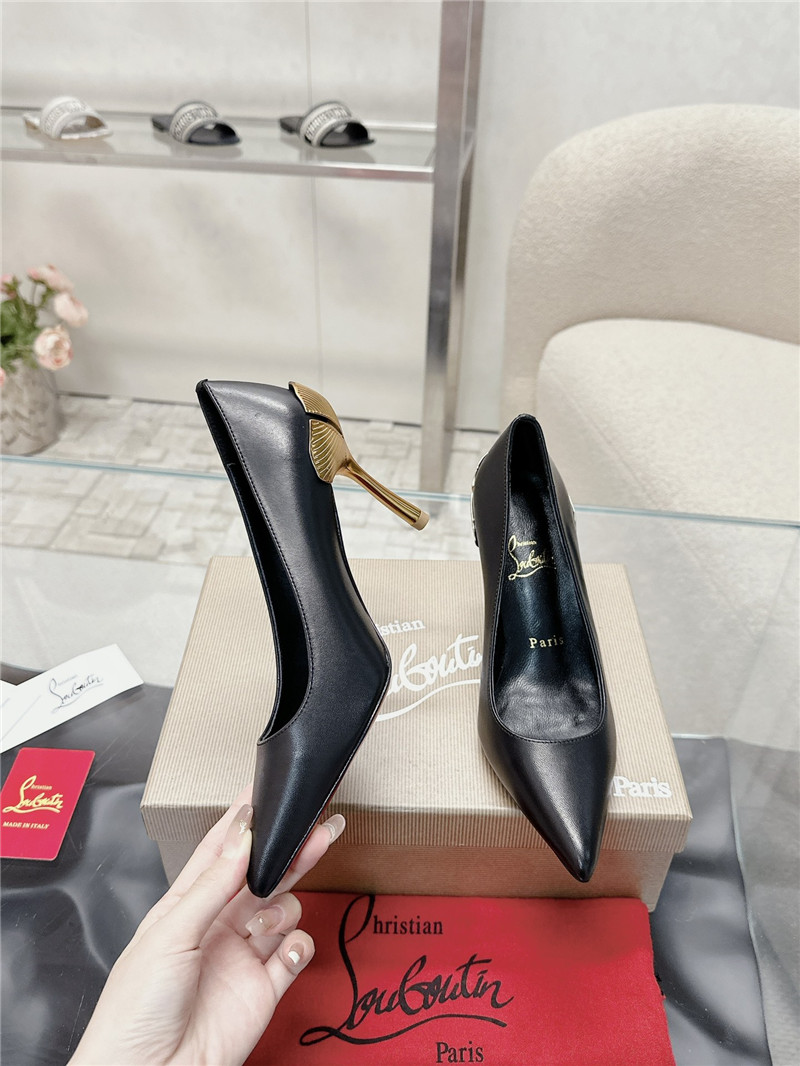 Chr1st1an louboutin ginko 85 leather pumps in black