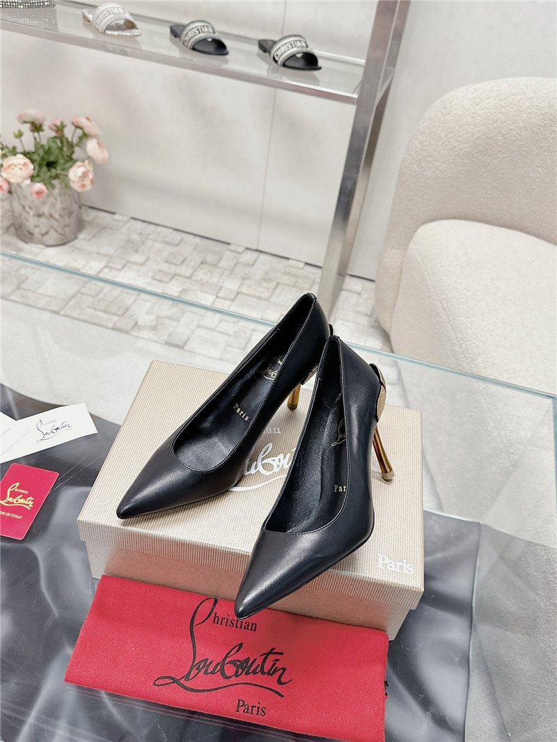 Chr1st1an louboutin ginko 85 leather pumps in black
