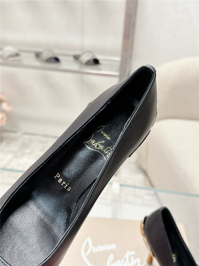 Chr1st1an louboutin ginko 85 leather pumps in black