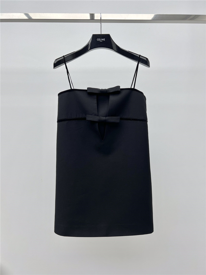 Ce1i*e bow hollow dress replica clothing sites