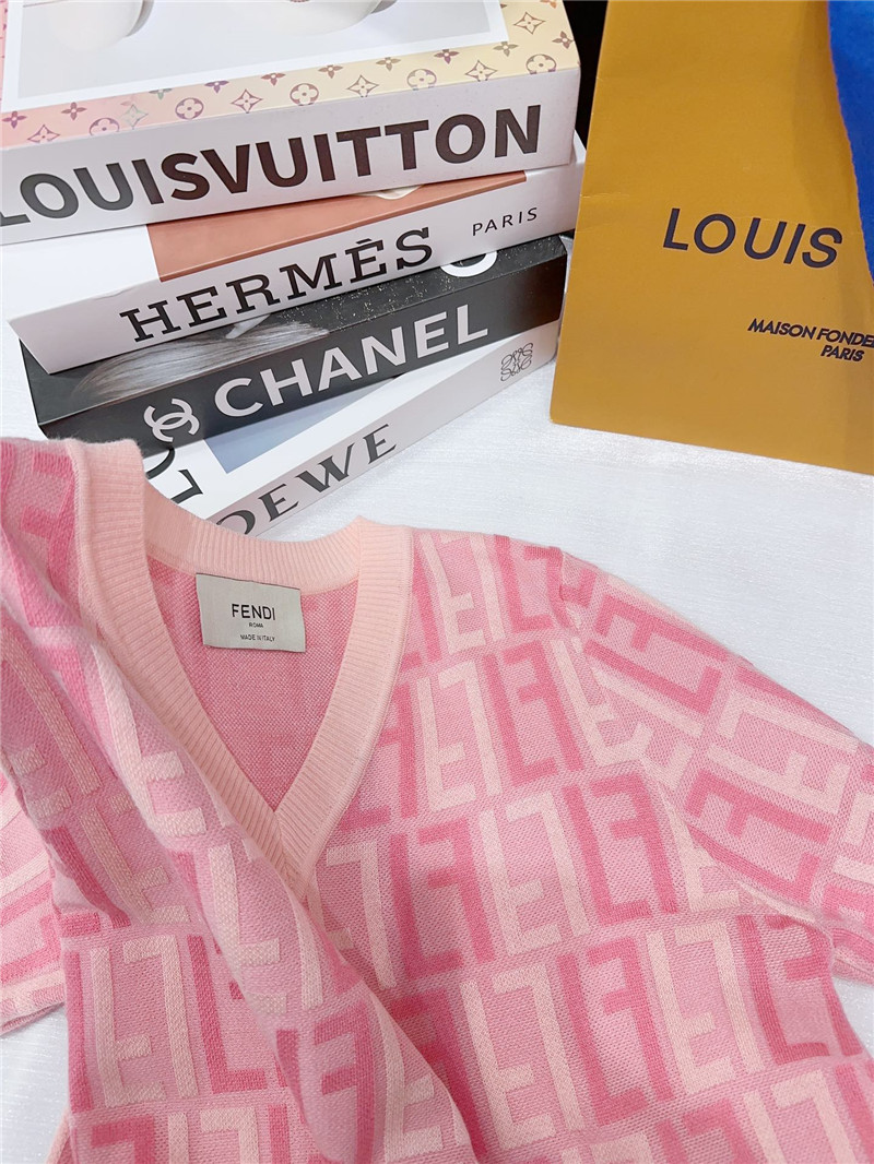 F**di short-sleeved knitted top replica clothes