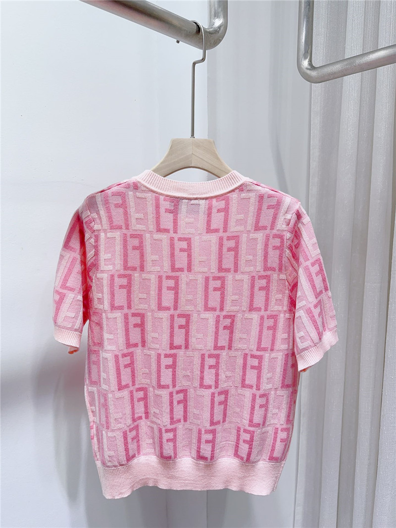 F**di short-sleeved knitted top replica clothes