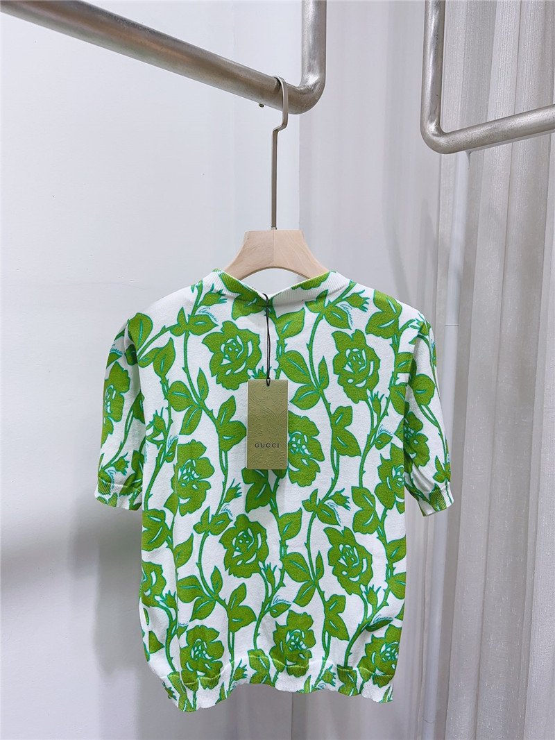 Gvc*1 round neck short sleeve thin top replica d&g clothing