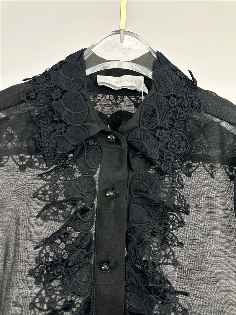 zimm lapel long sleeve women’s shirt tops replicas clothes