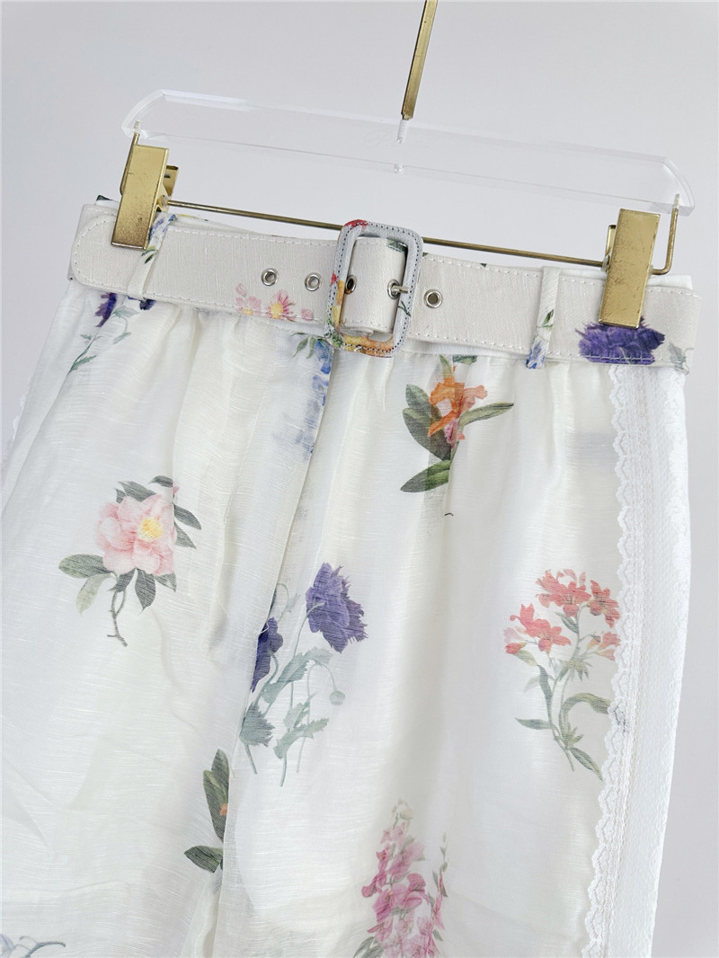 zimm lace detail flared high waist trousers replica d&g clothing