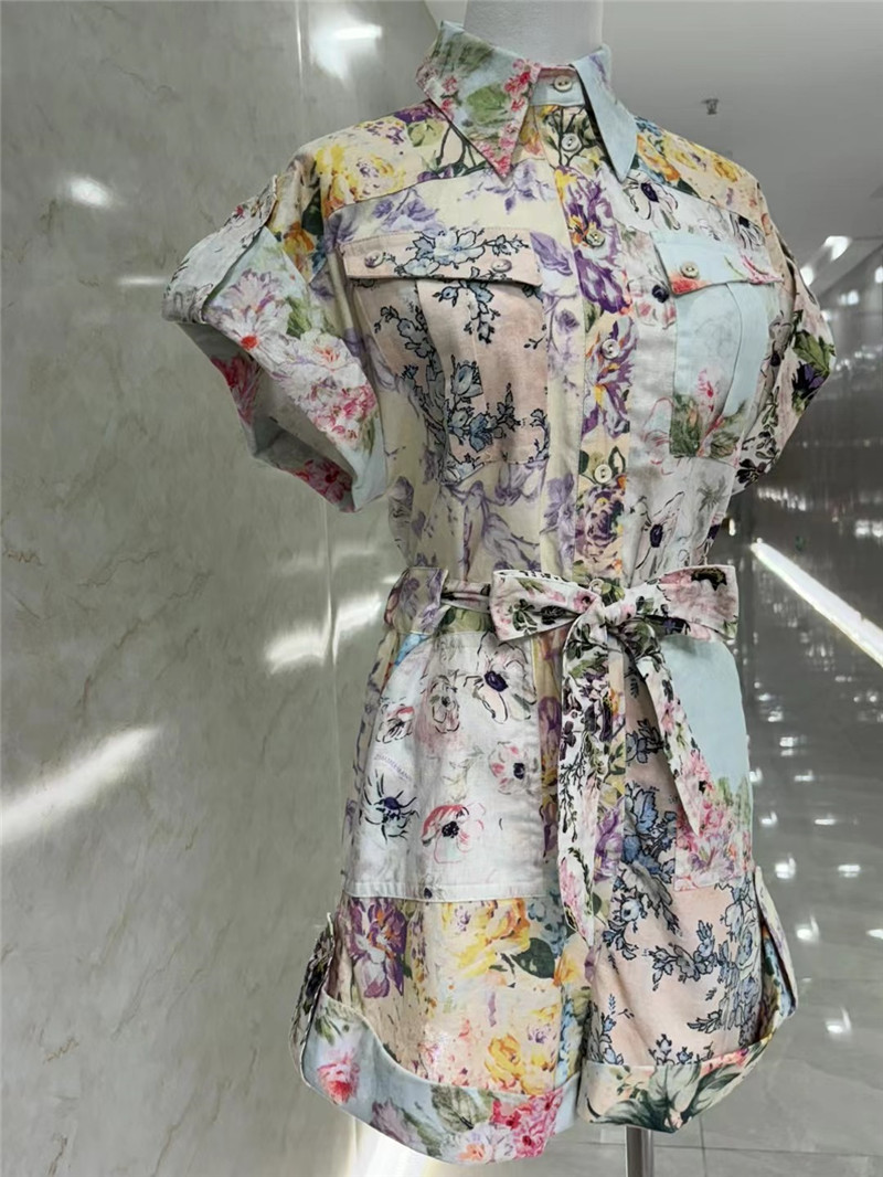 zimm belted waist jumpsuit replica d&g clothing