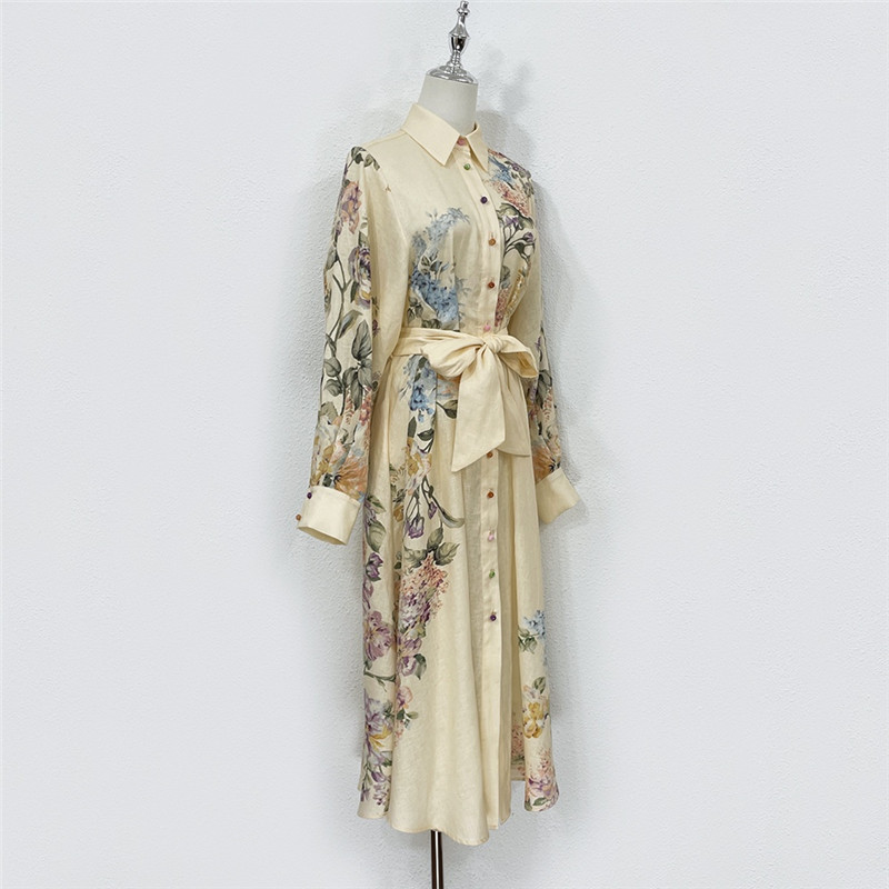 zimm printed colorful button up dress replica clothing sites