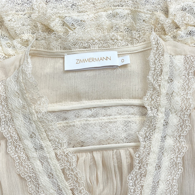 zimm rayon patchwork lace top replica clothing