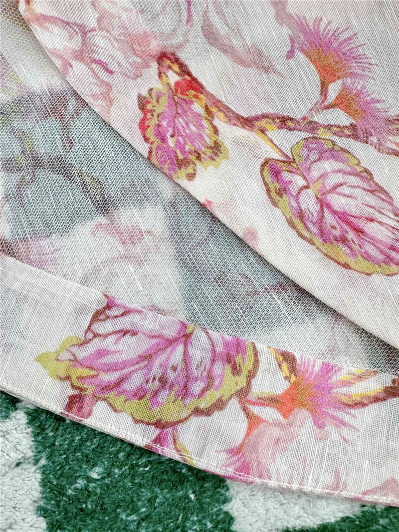 zimm floral pattern long sleeve mini dress replica clothing