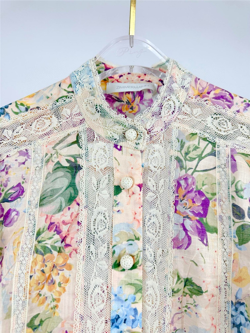 zimm lace trim long sleeve shirt replica d&g clothing