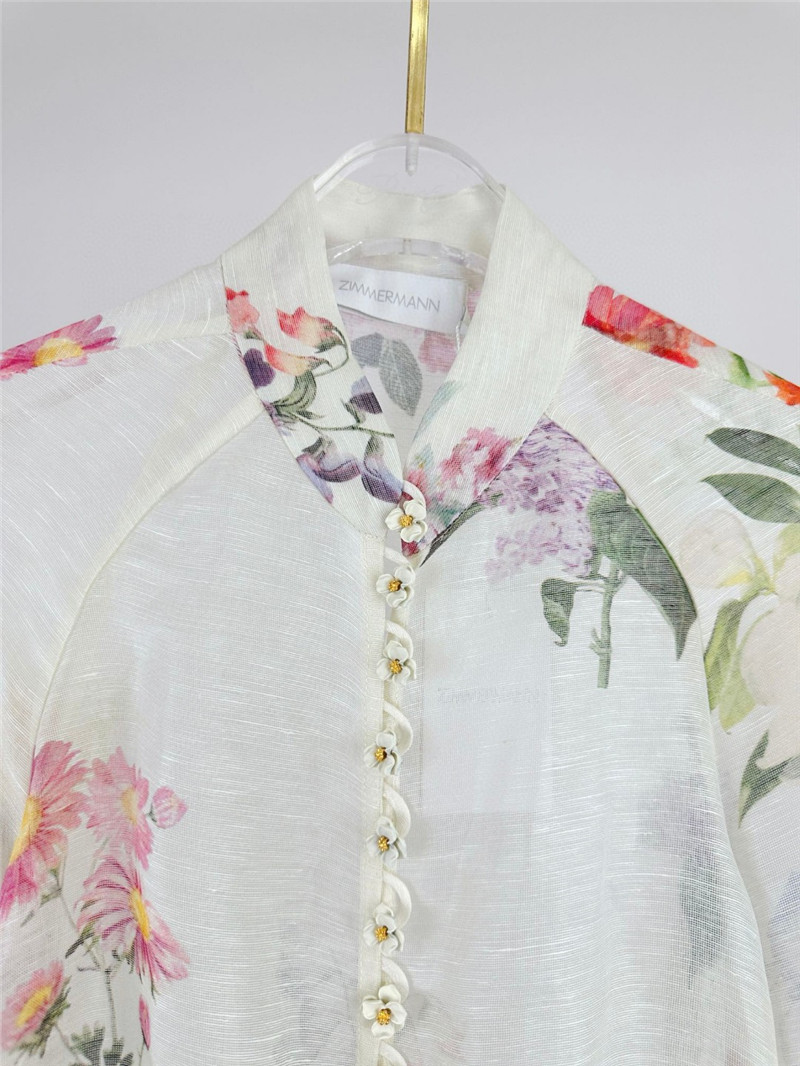 zimm high neck lantern sleeve women’s shirt tops replica clothes