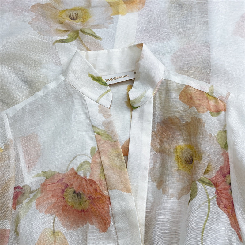 zimm silk and linen printed coat dress replica d&g clothing